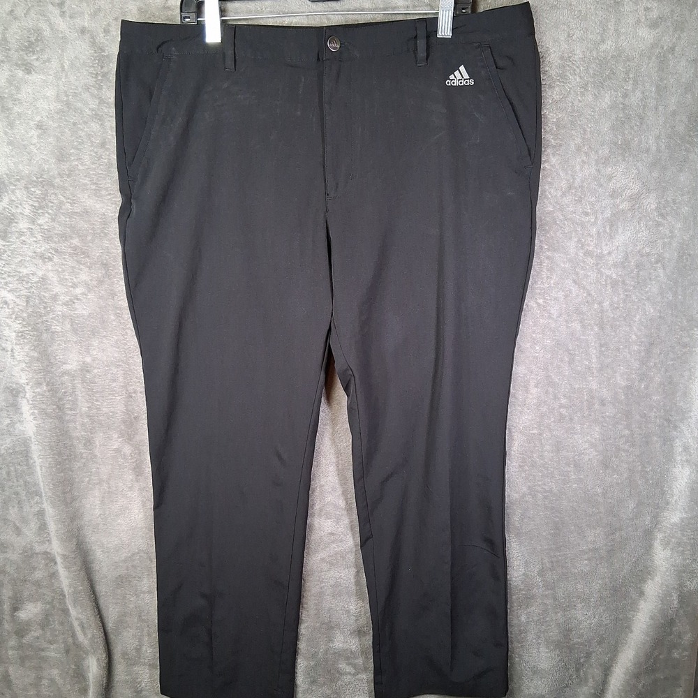 Adidas Golf Primegreen Tapered Pants Men Size 40x30 Black Stretch Light Weight‎